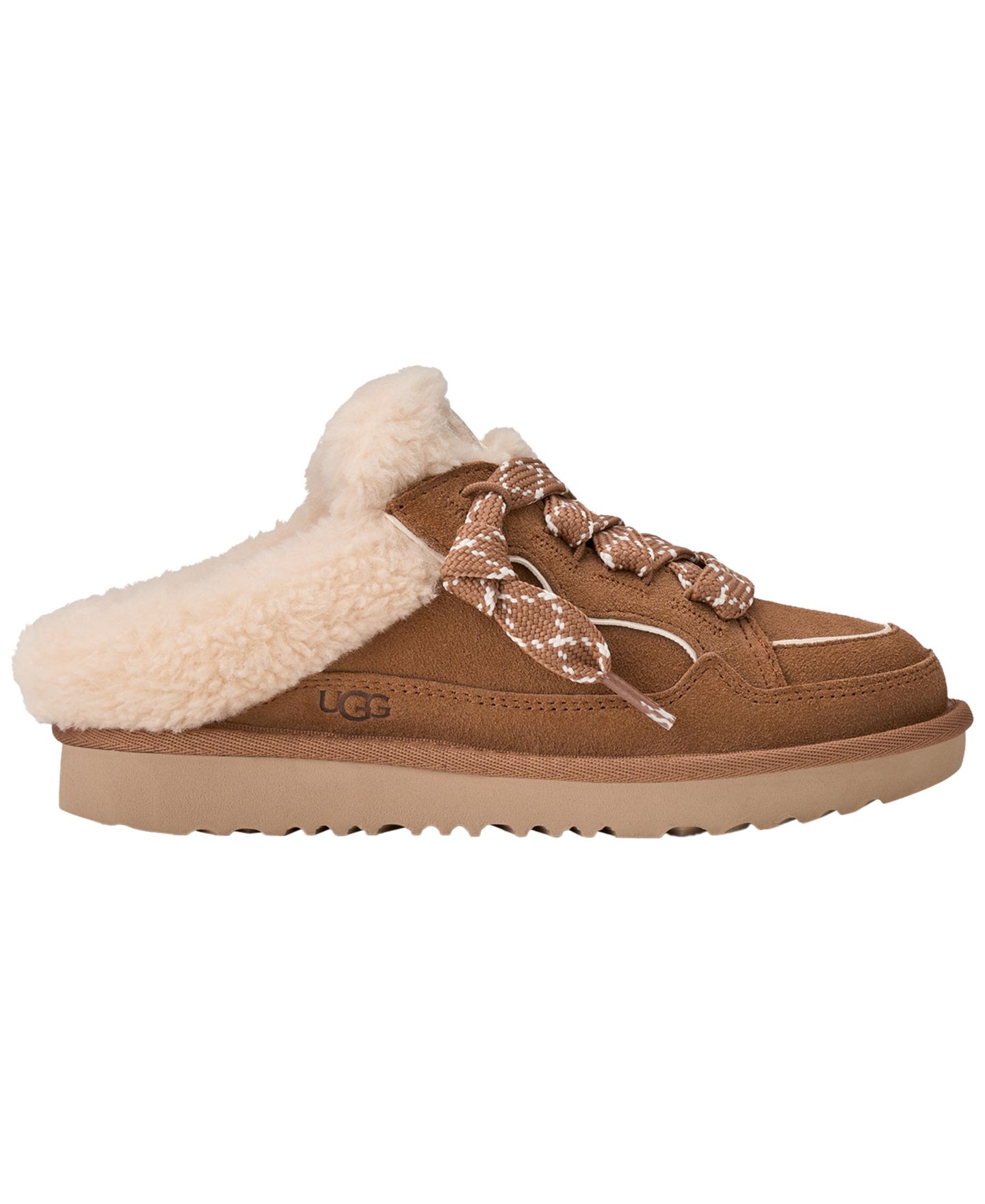 UGG® Детские кроссовки-мюли UGG Lowmel без застёжки, цвет: Каштановый — фото 2