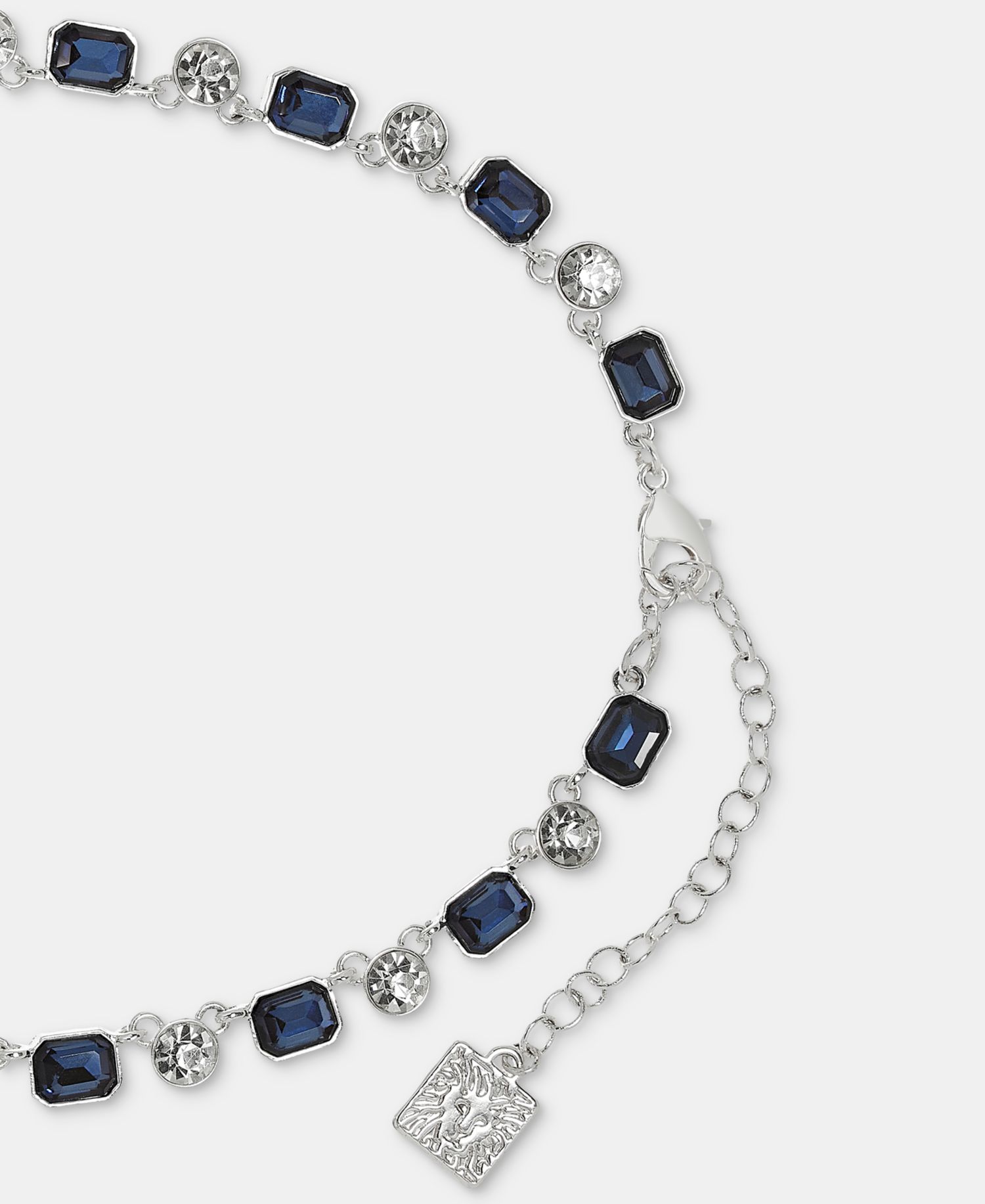 Crystal All-Around Collar Necklace, 16" + 3" extender