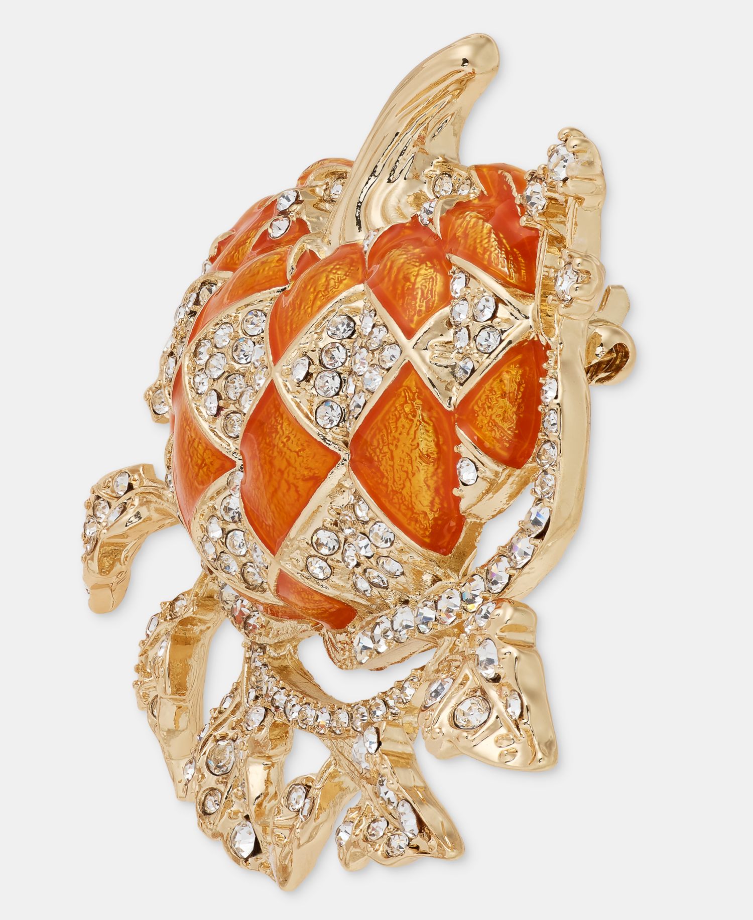 Pav&eacute; Vined Pumpkin Pin