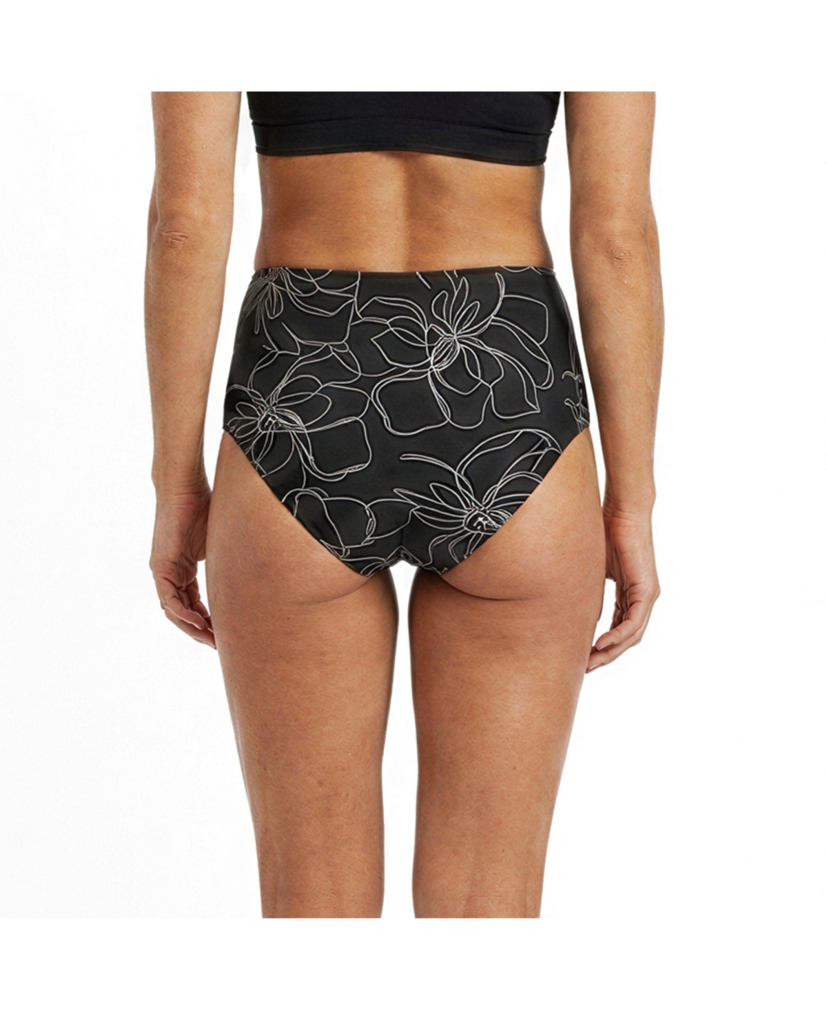 Calypsa Women's High-Waisted Bikini Bottom