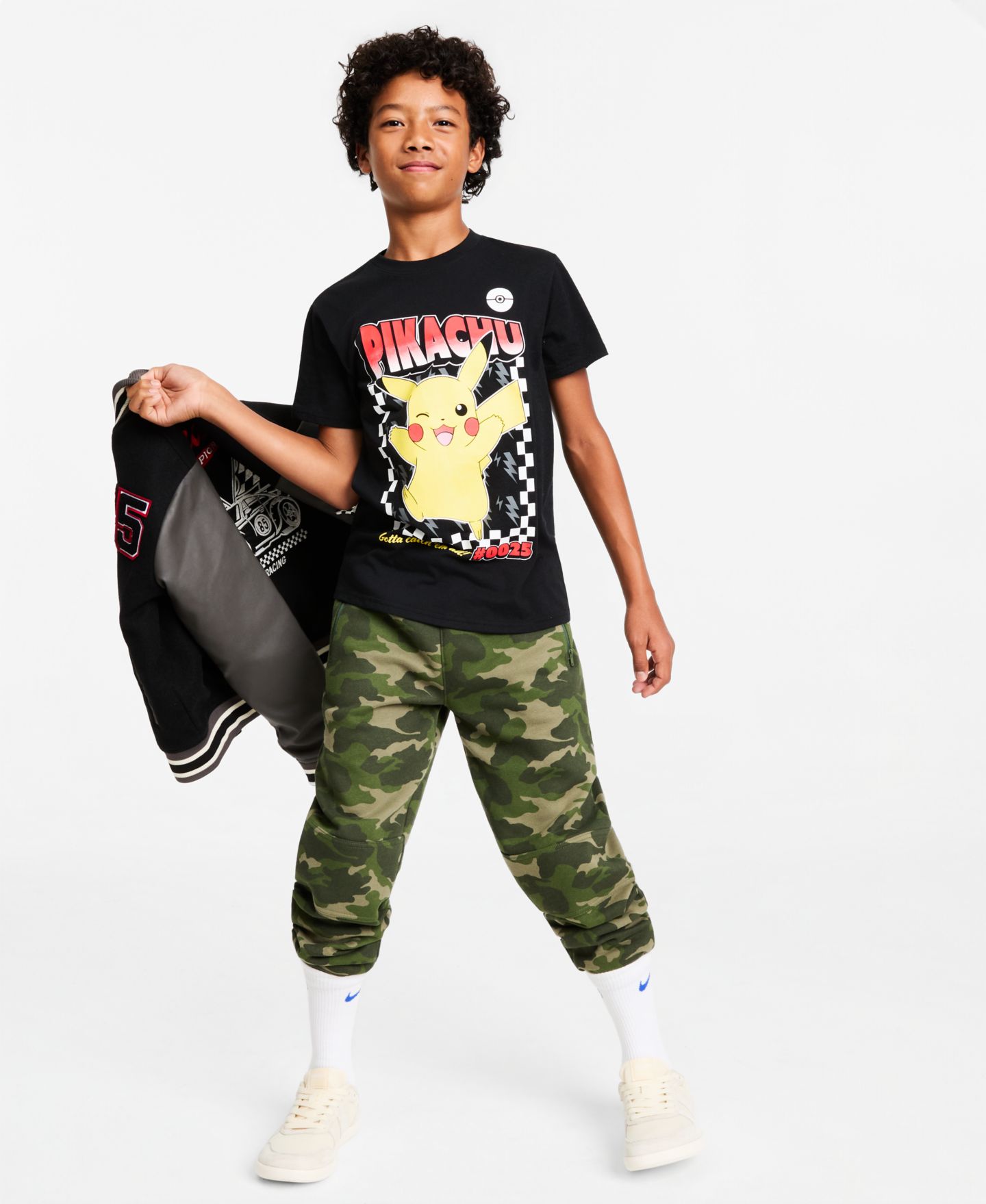 Футболка Epic Threads Pikachu Gotta Catch 'Em All Short-Sleeve для мальчиков, цвет: Чёрный — фото 5
