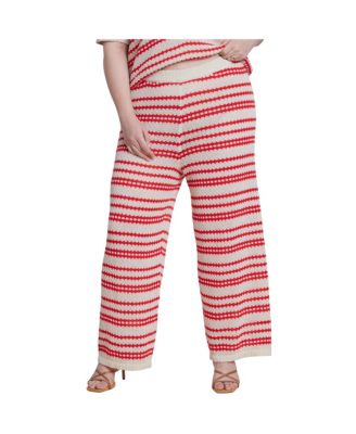 Women's Pointelle Stripe Sweater Pant
