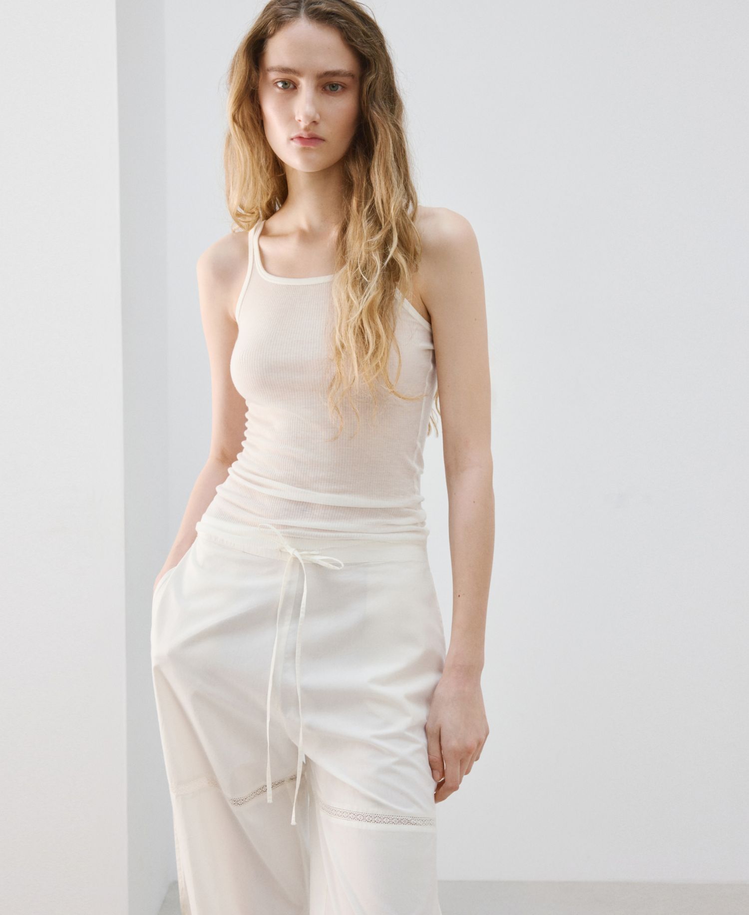 Women's Bows Baggy Cotton Pants