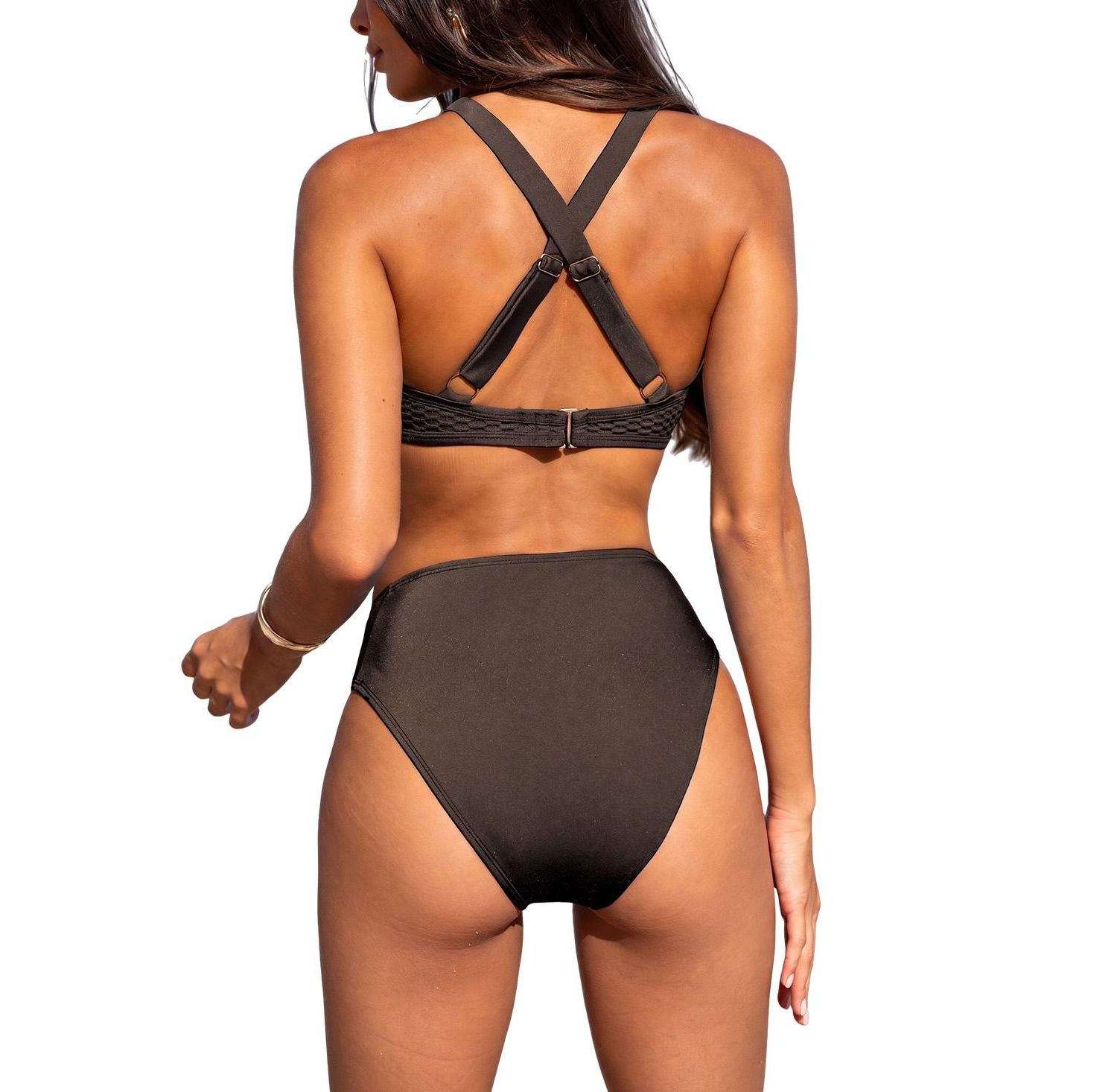 Women's Mesh Overlay Underwire Bikini Set