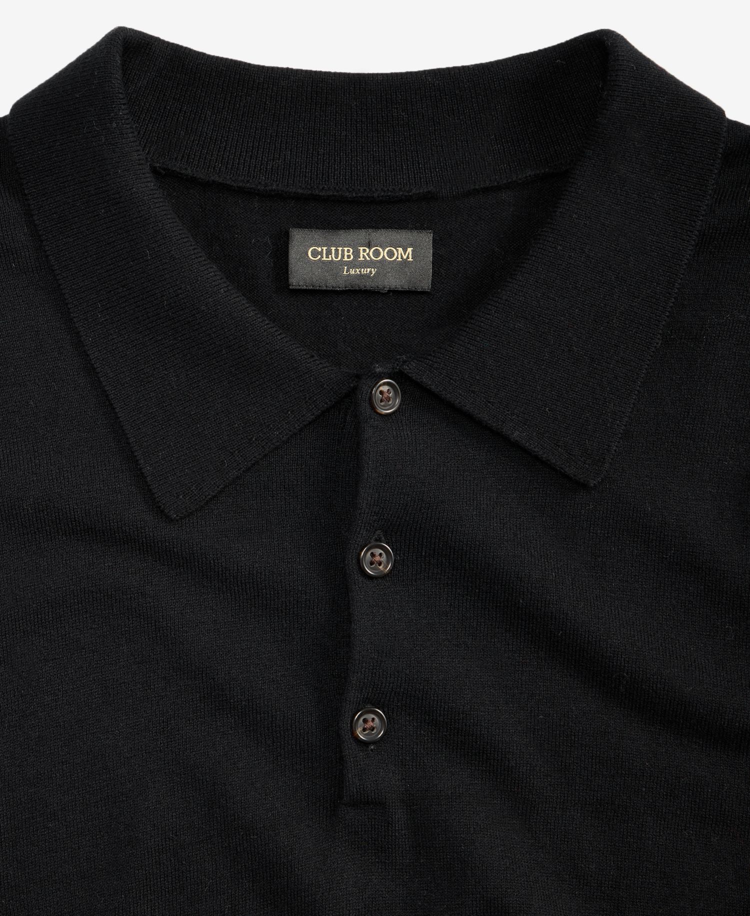 Men's Cotton Cashmere Blend Short-Sleeve Polo Sweater