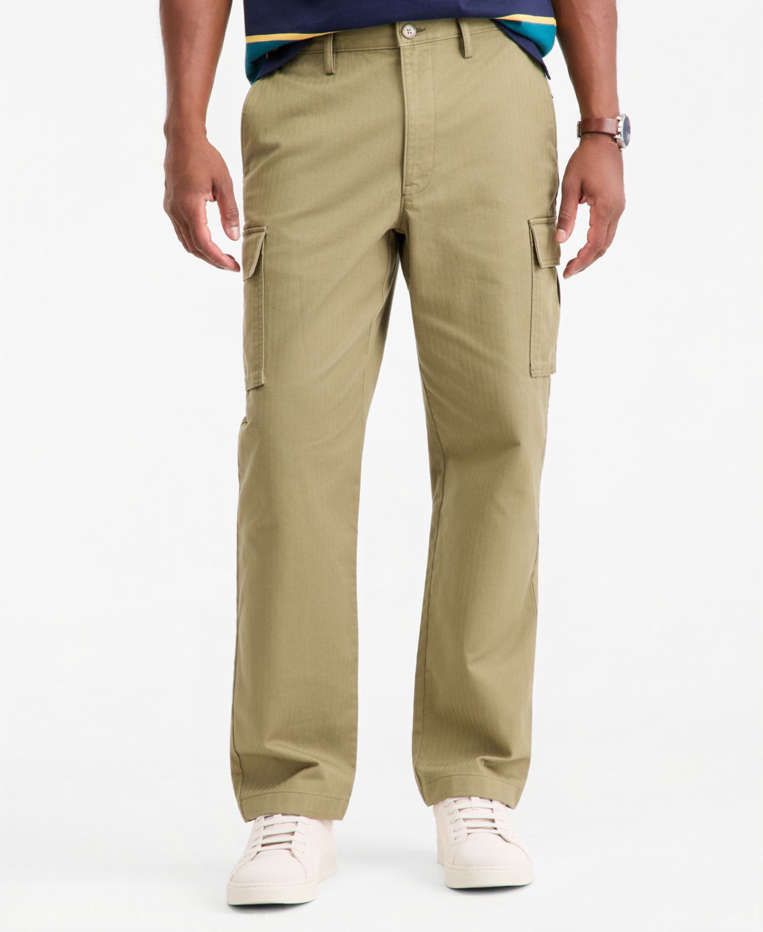 Men's Wide-Fit Dobby Stripe Cargo Pants, Macy's Exclusive