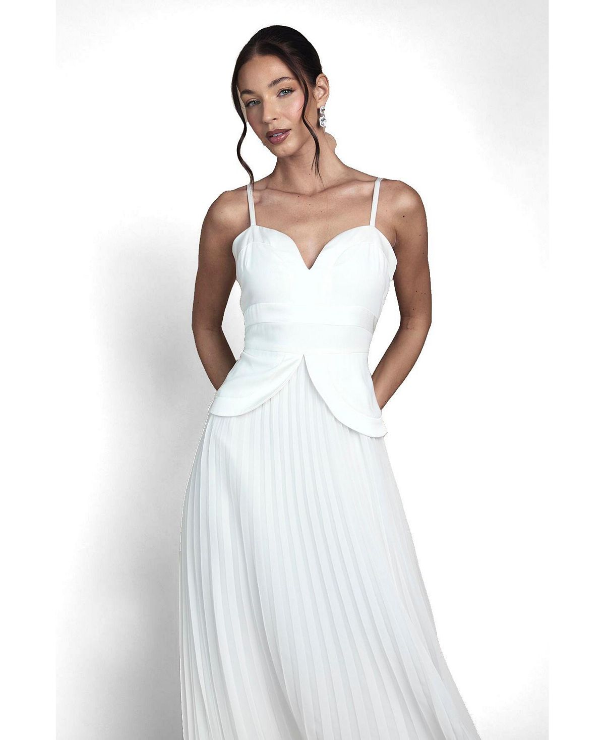 Coast Women's Strappy Crepe Maxi Dress view 2 — MAYCSS fashion products