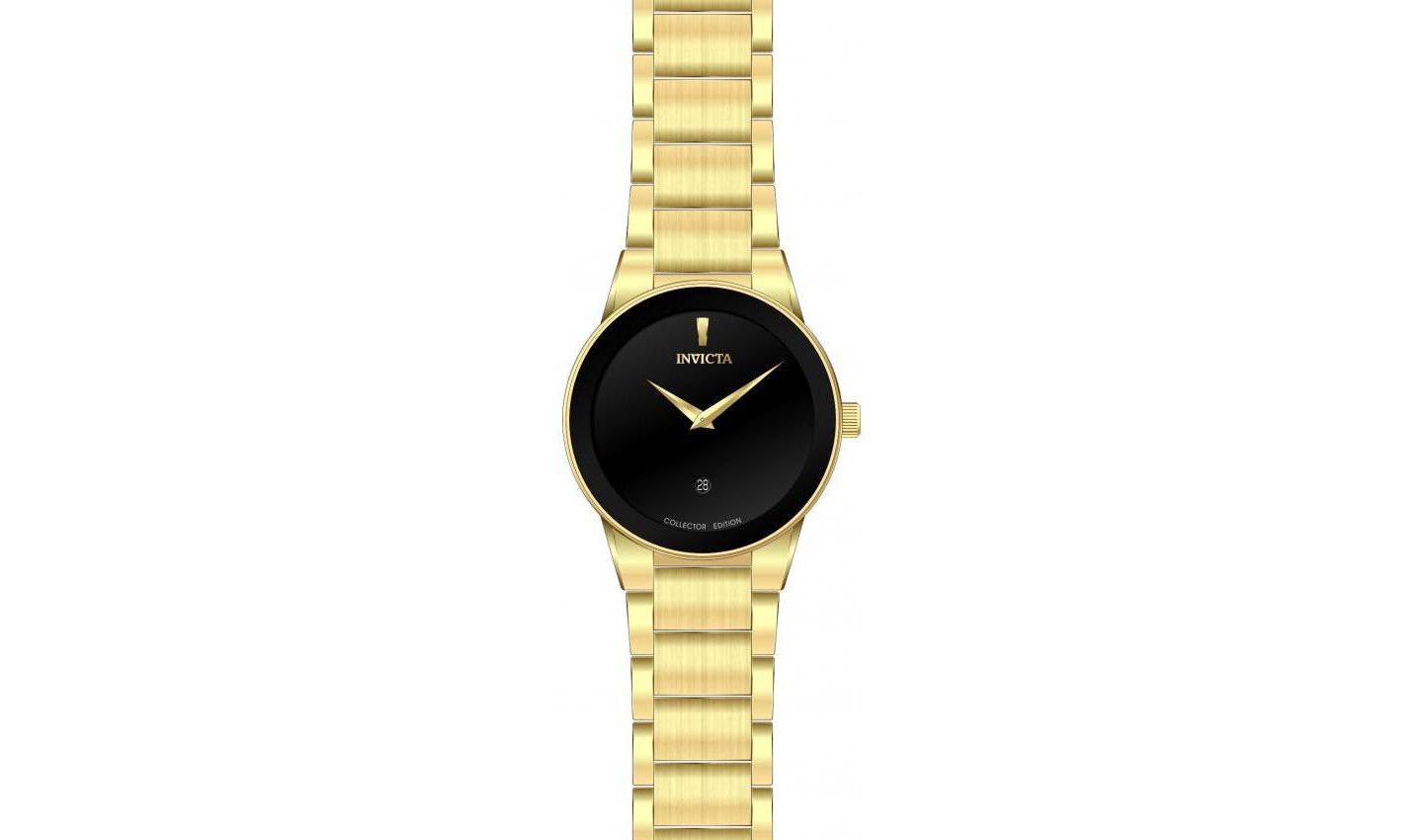 Мужские часы Invicta 30536 Specialty Quartz 2 Hand Dial, цвет: Золотой — фото 2