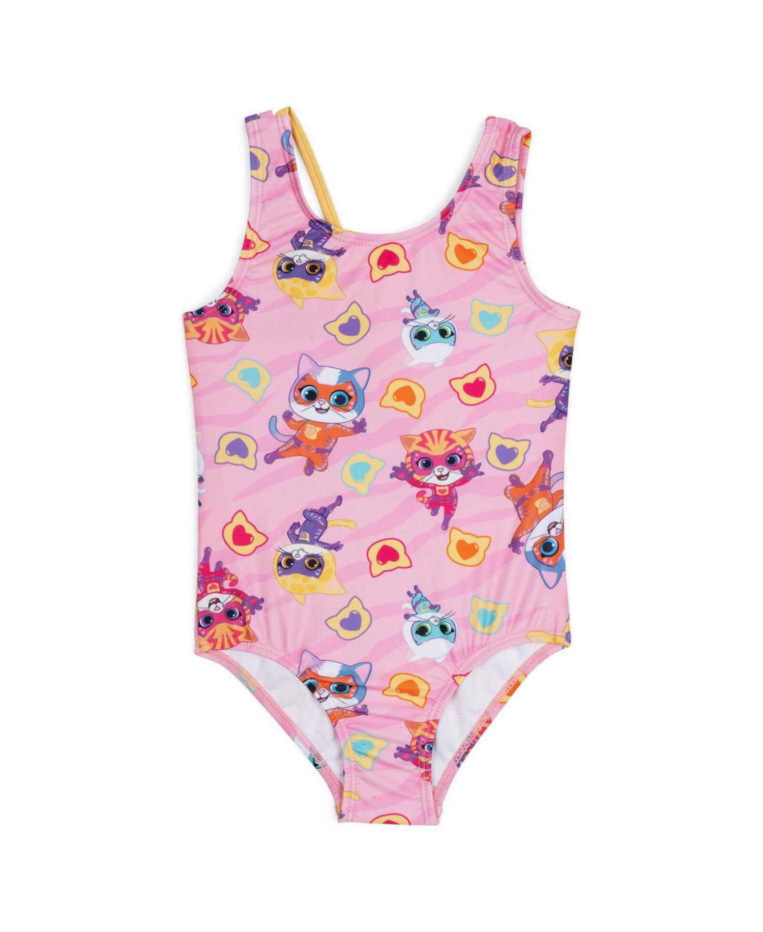 Little Girls Sleeveless One Piece Bathing Suit