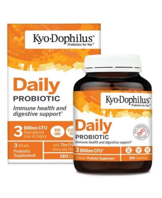 Kyo-Dophilus Daily Probiotic, Immune health and digestive support, 180 Capsules