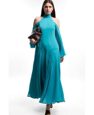 Women's Cold Shoulder Maxi Dress