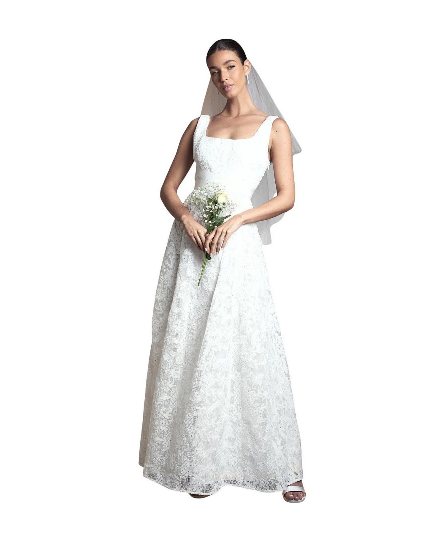 Women's Lace Wrap Maxi Dress