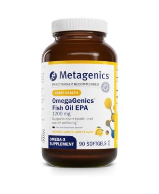 OmegaGenics Fish Oil EPA 1200  High Potency Omega 3 Supplement  Supports Heart, Brain and Immune Health 90 Softgels