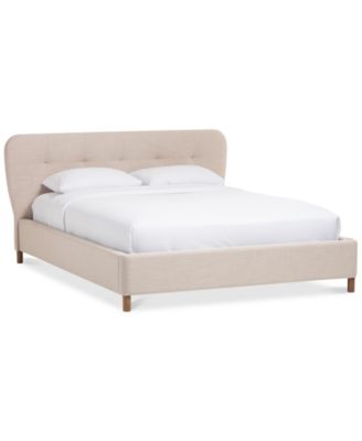 Furniture - Hinks Modern Full Grid-Tufting Platform Bed, Direct Ship
