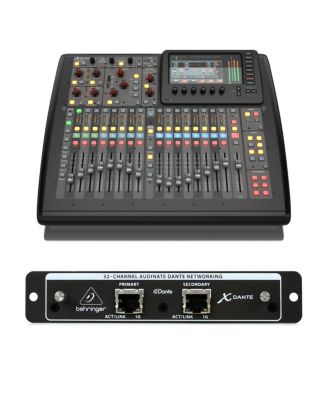 X32 Compact 32-Channel 25-Bus Digital Mixing Console, Bundle with High-Performance 32-Channel Expansion Card