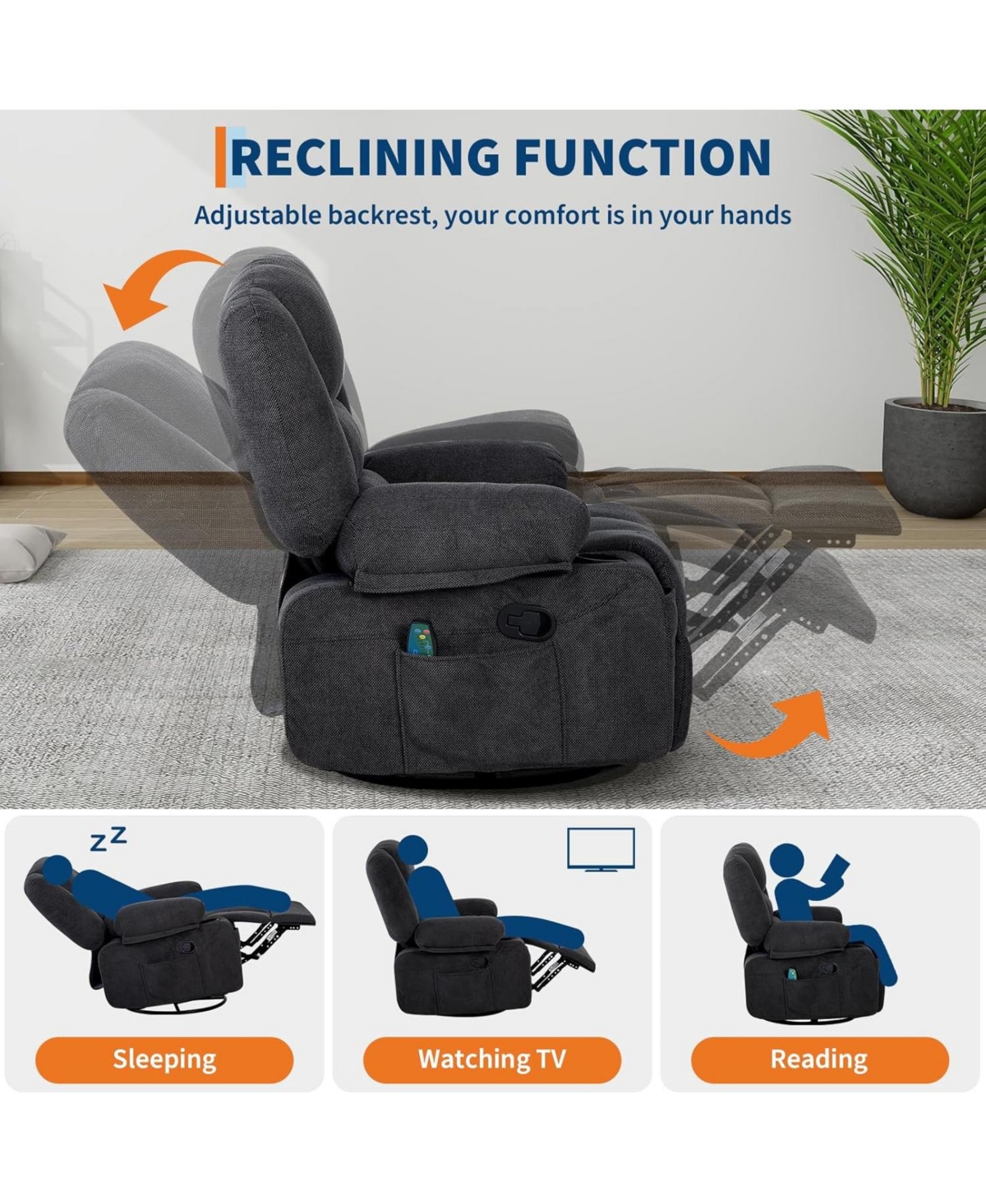 homfan Oversized Recliner