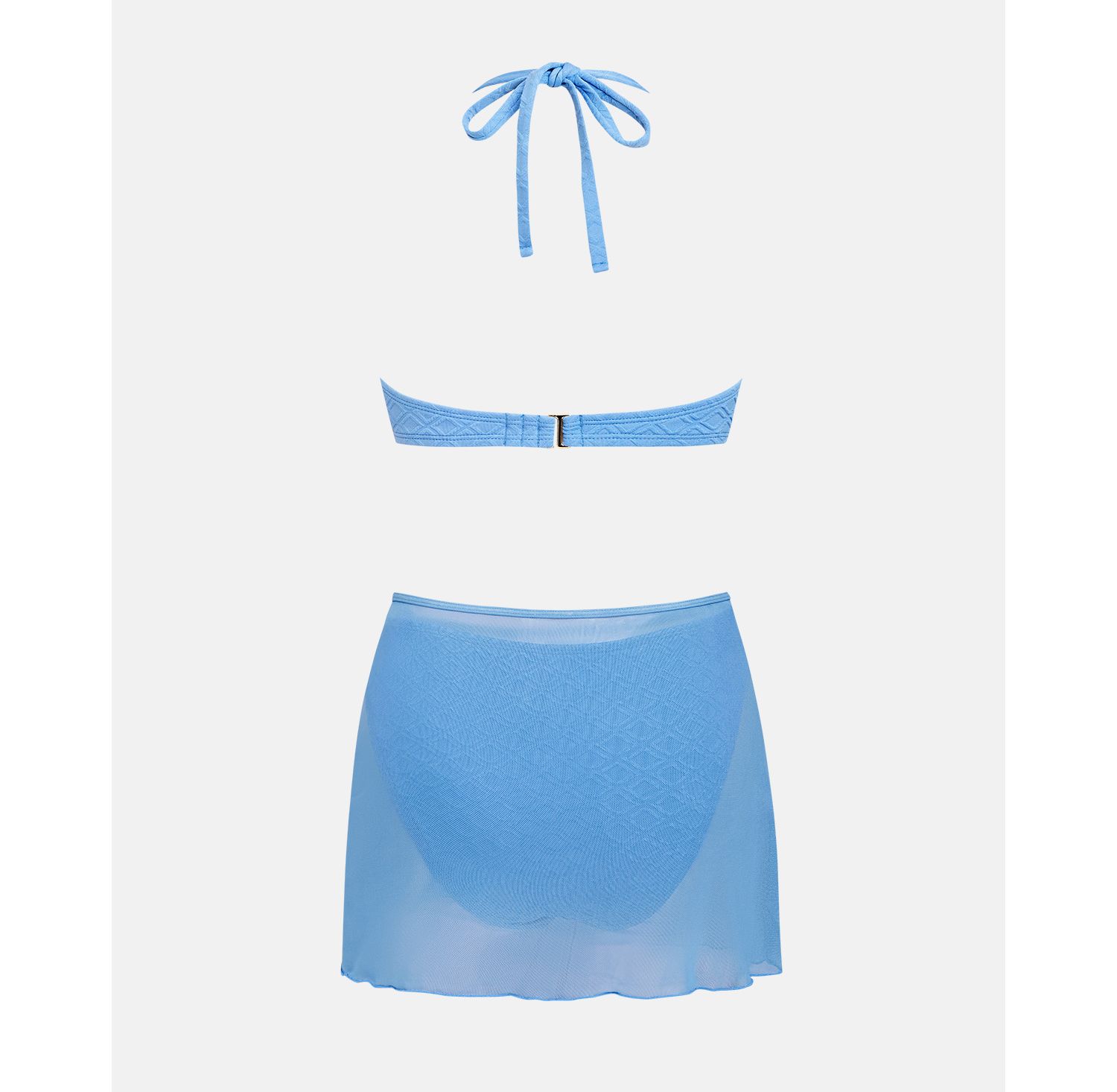 Women's Halter Bikini Set with Sarong