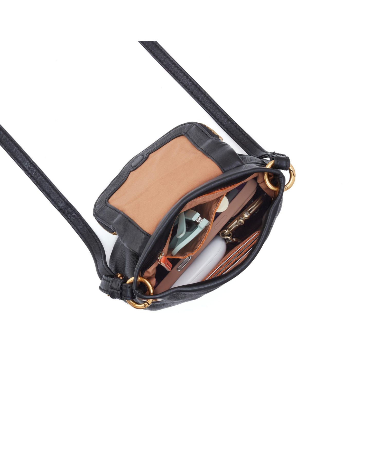 Женская сумка HOBO Fern Zip-Flap Crossbody, цвет: Чёрный — фото 3