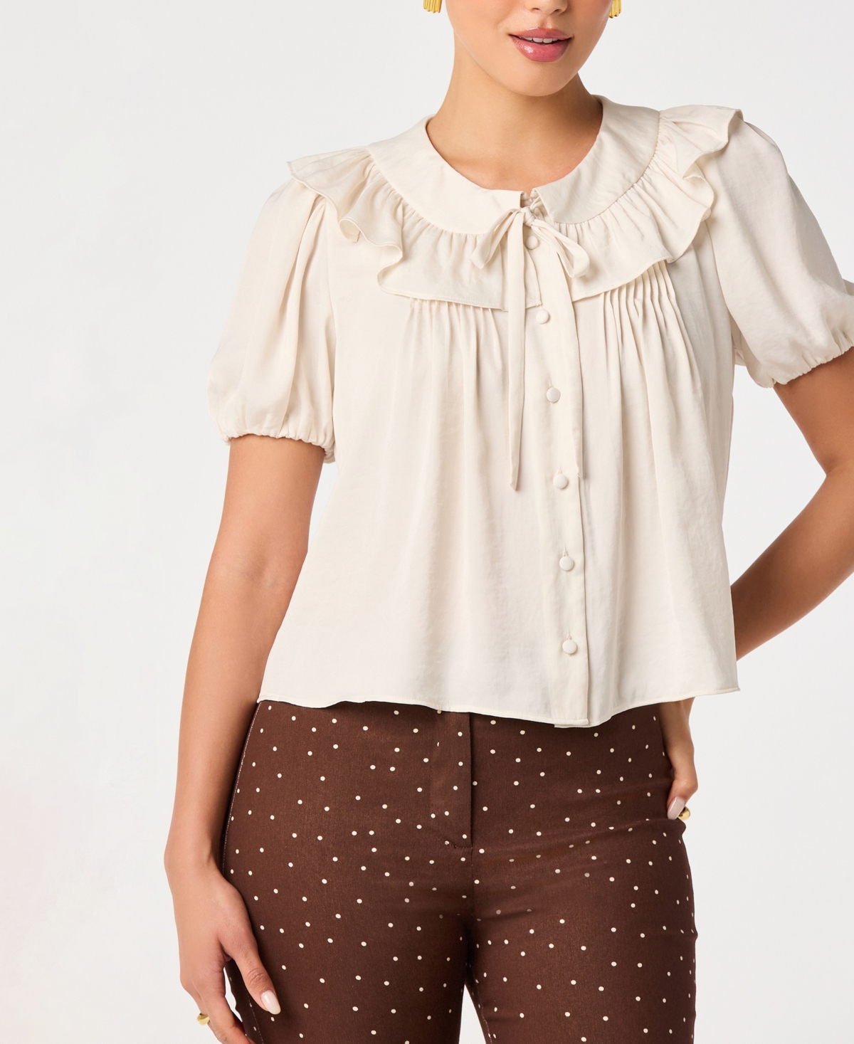 Astr the Label Women's Zayne Short-Sleeve Top