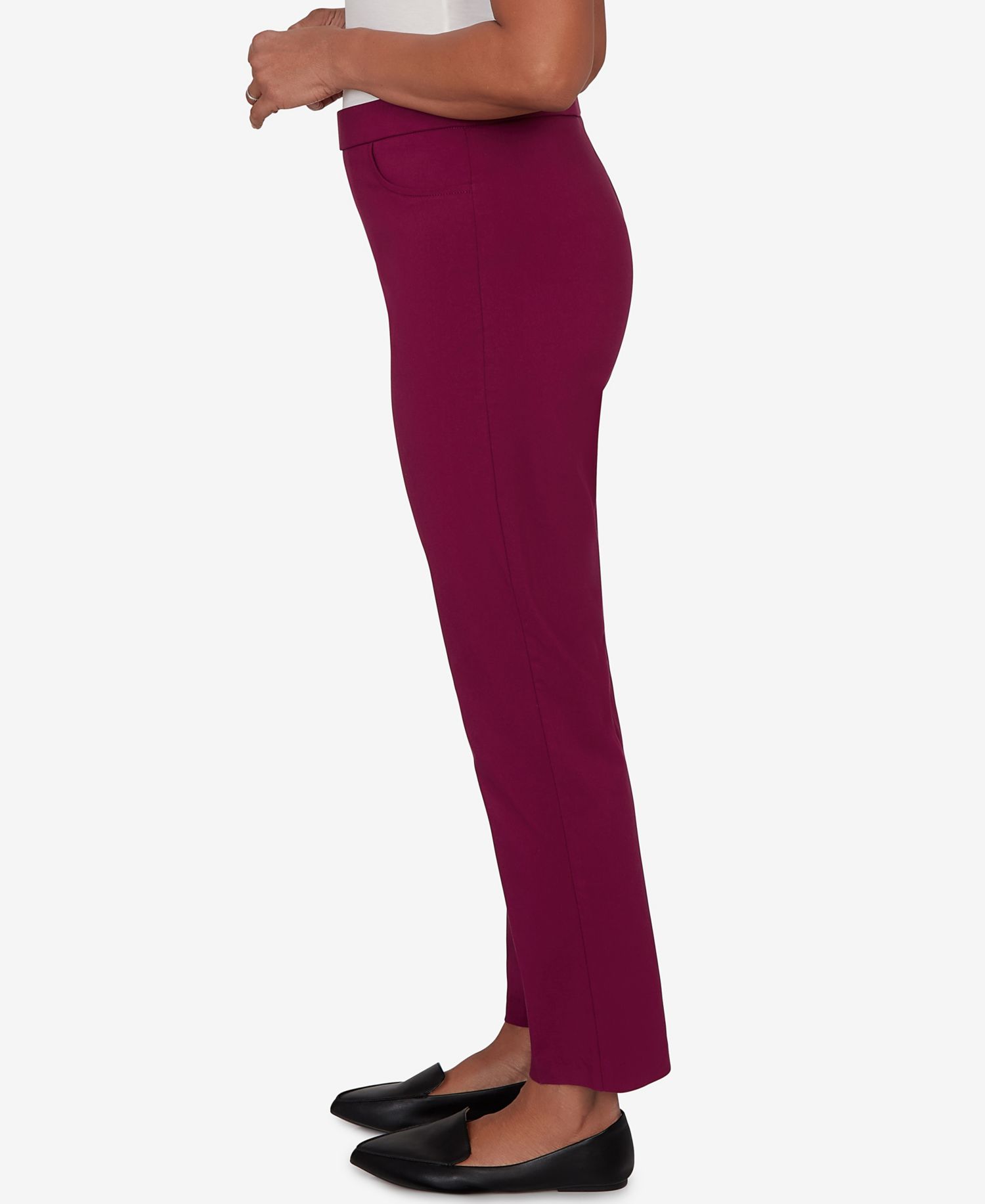 Petite Colored Allure Stretch Short-Length Pants