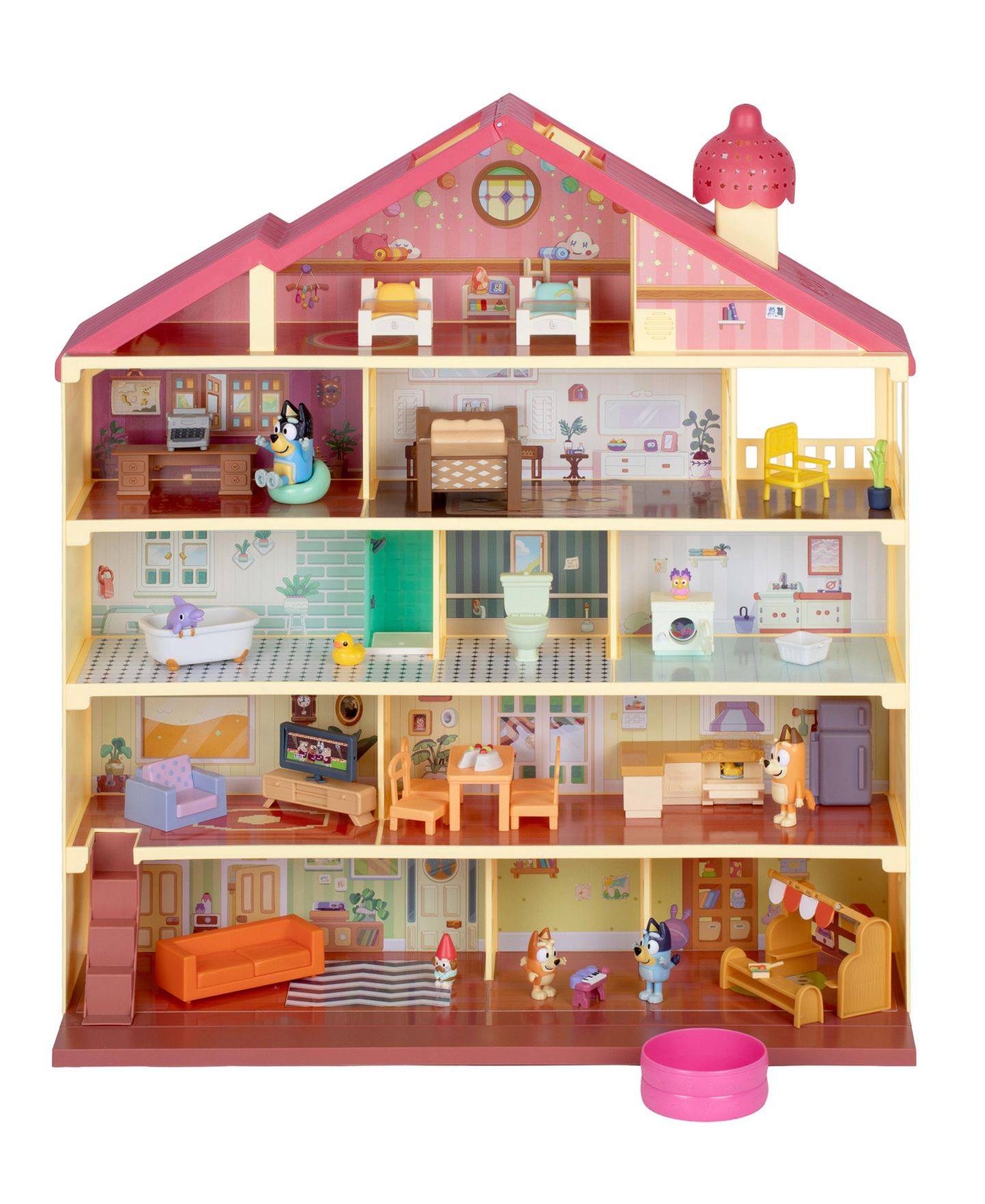 Детский игровой набор Bluey Lights and Sounds 36-Piece House Playset, Ages 3+ — фото 2