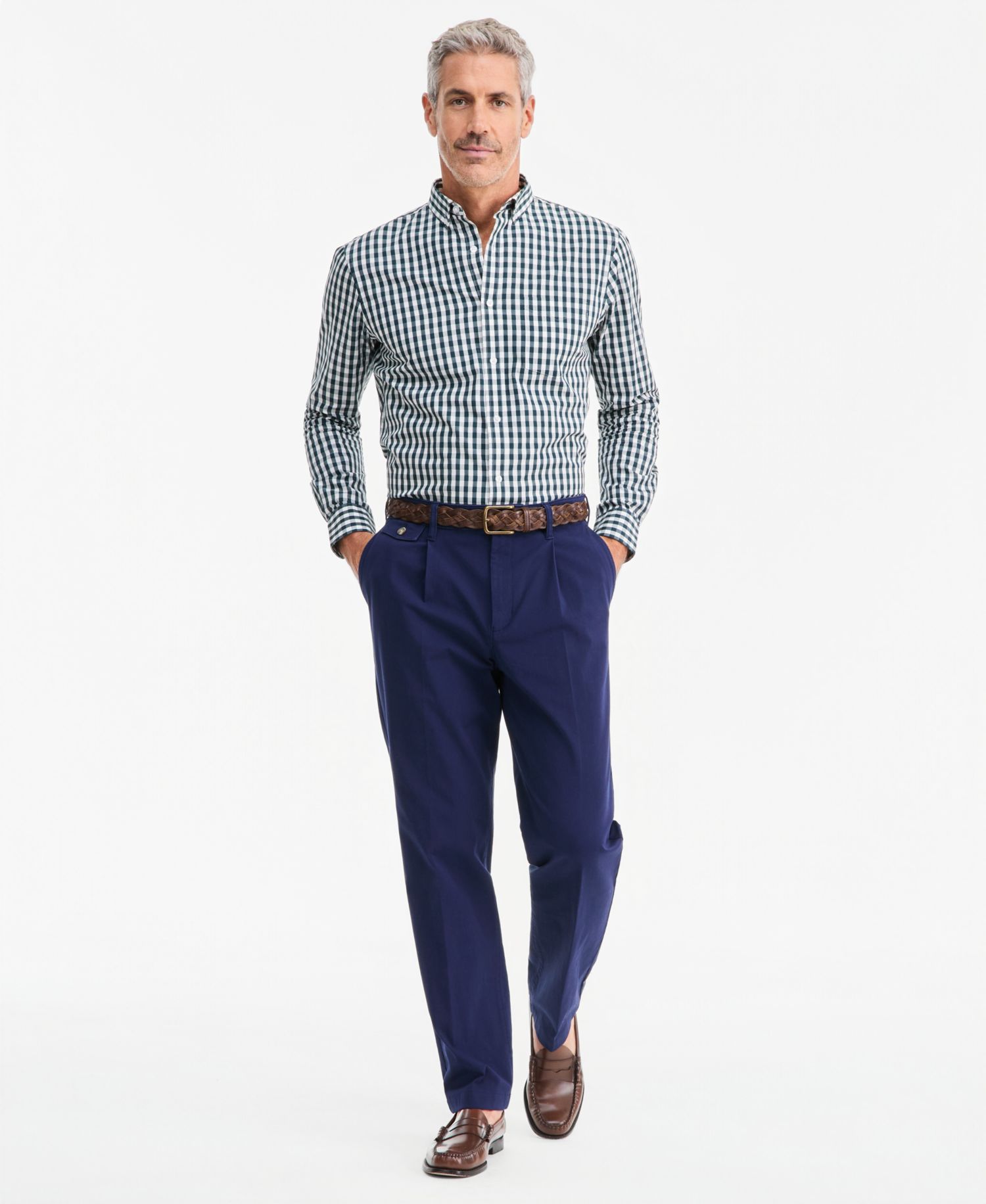 Men's Relaxed-Fit Pleated Chinos, Macy's Exclusive