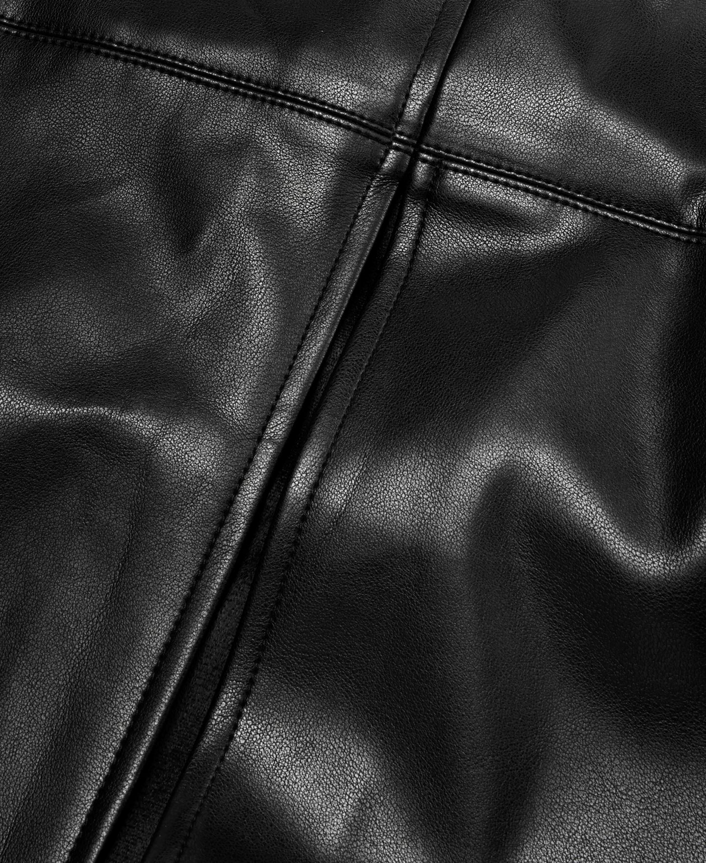 Женская юбка I.N.C. International Concepts High-Waisted Front Slit Faux-Leather Pencil Midi, цвет: Глубокий чёрный — фото 5