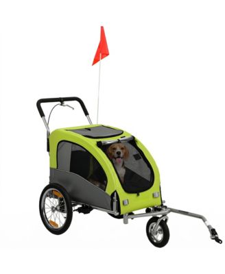 2 in 1 Pet Stroller Dog Bike Trailer for Medium Dogs, Light