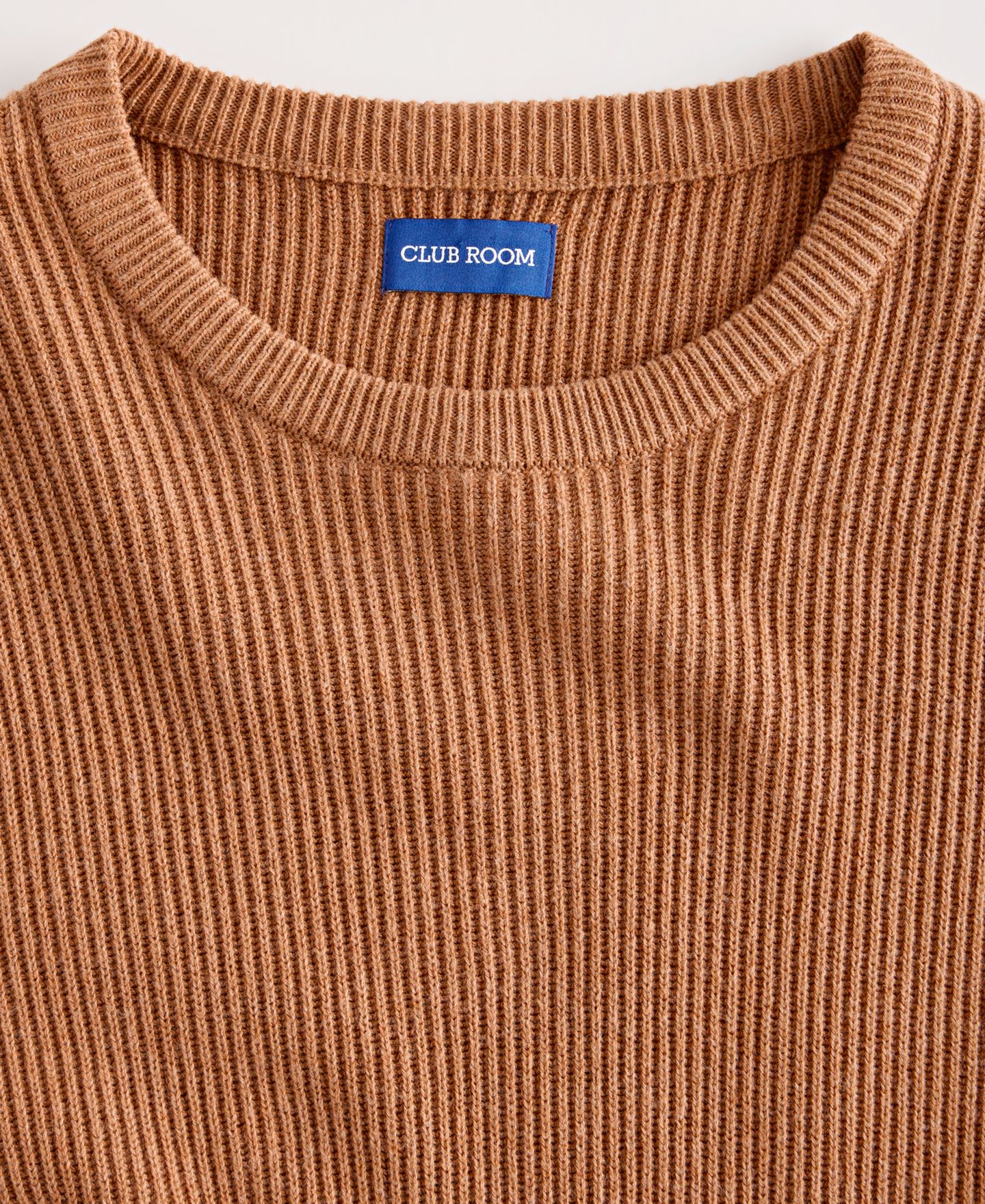 Мужской свитер Club Room Stitch Crewneck, цвет: Орех — фото 5
