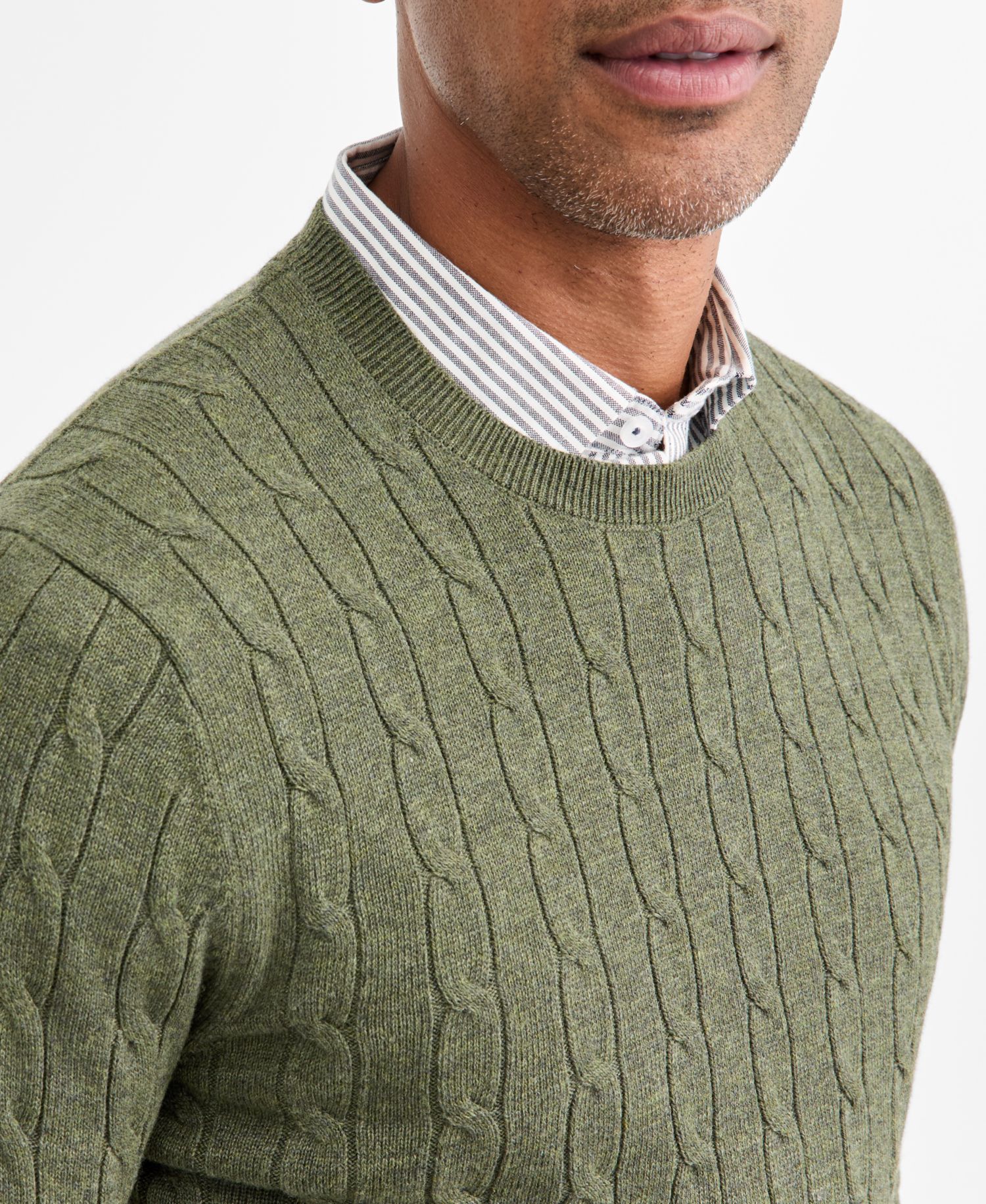 Men's Cable-Knit Crewneck Sweater, Macy's Exclusive