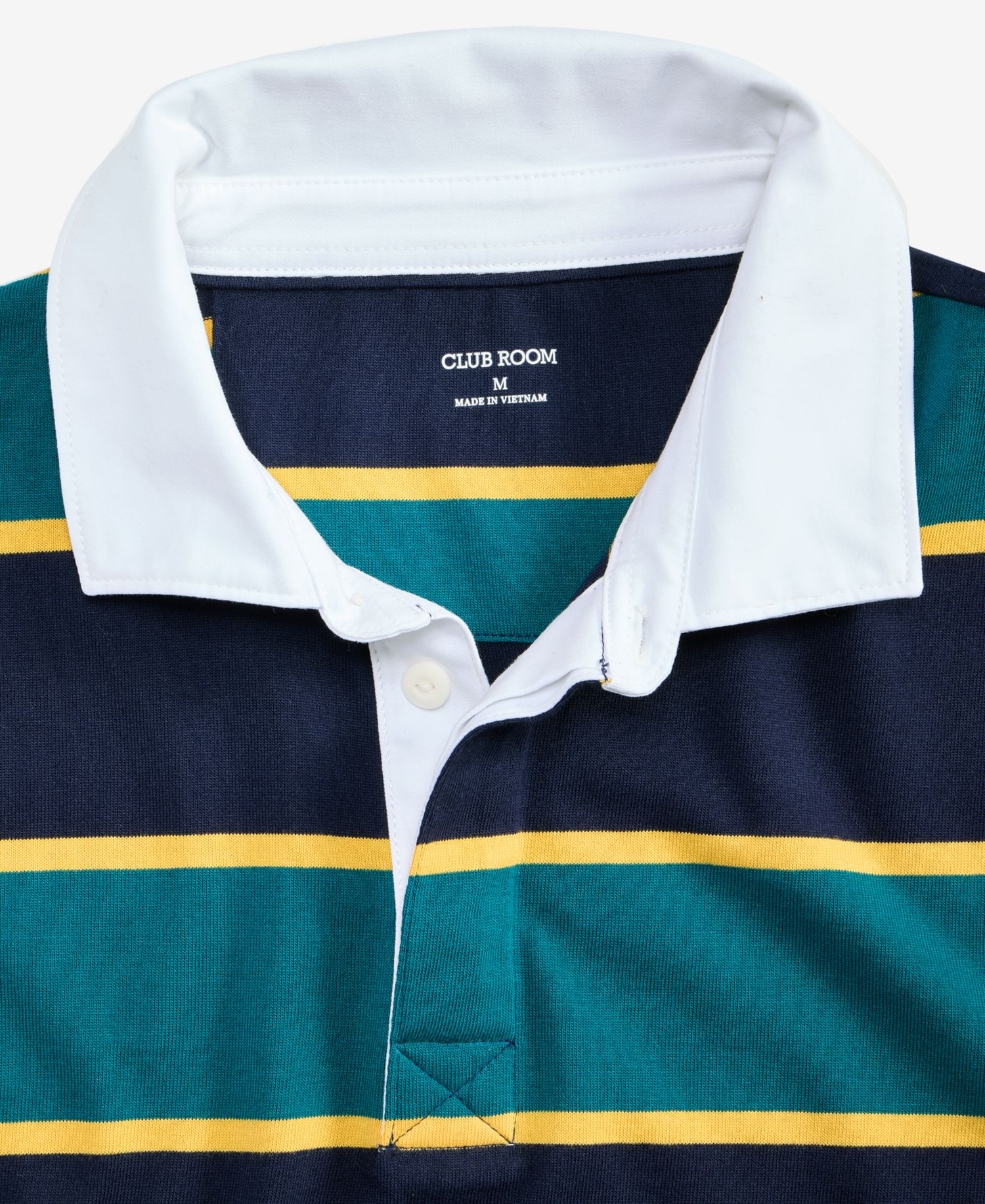 Men's Stripe Long-Sleeve Rugby Shirt