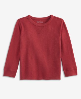 Toddler Boys' 12M-5T Solid Thermal Long-Sleeve T-Shirt
