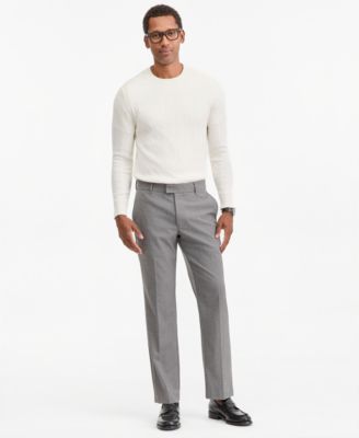 Men's Wool-Blend Flat-Front Pants, Macy's Exclusive