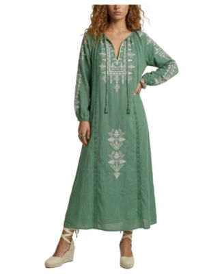 Women's Aurelia Kaftan Style Embroidered Maxi Dress
