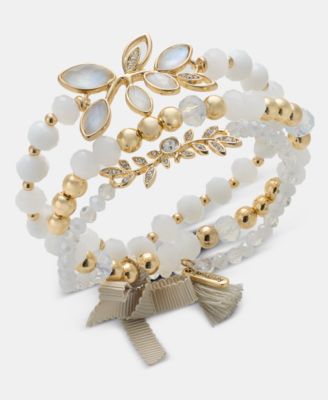 Beaded Stretch Bracelets, 3-Piece Set 