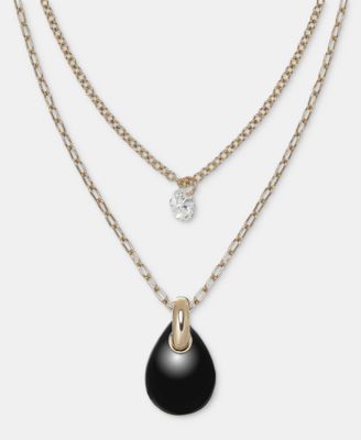 Layered Pendant Necklace, 16" + 3" extender