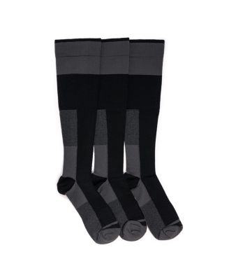 Men's Work Wear Nylon Blend Compression Socks, 3 Pair Pack
