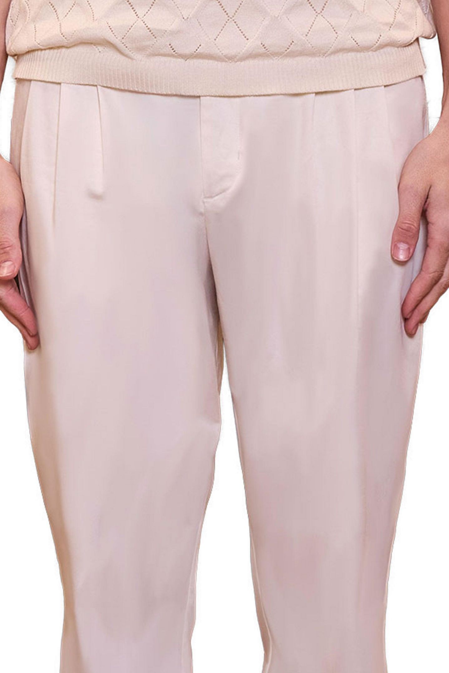 Мужские брюки PCFG Daydreamers Relaxed Fit Dart Detail, цвет: Мягкий розовый — фото 3