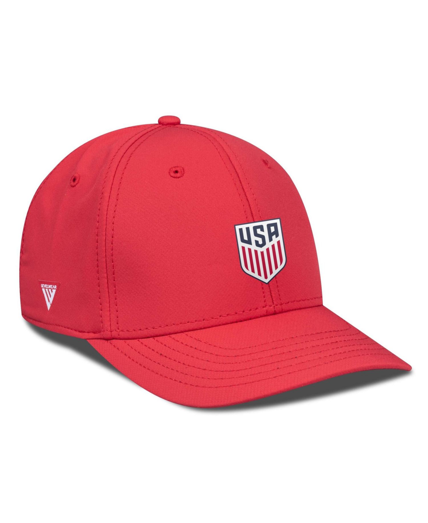 Men's Red USMNT Rise Patch Flex Hat