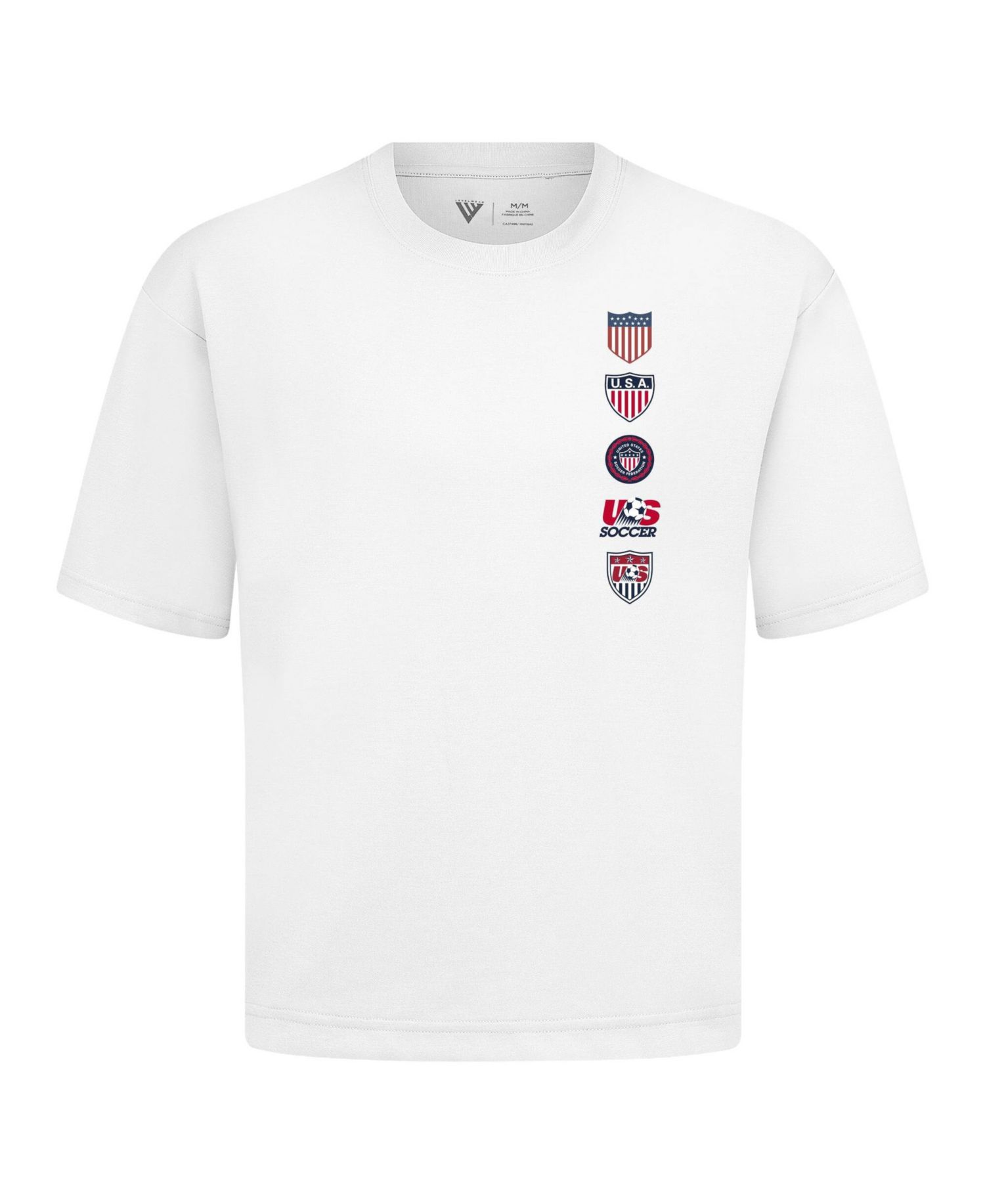 Men's White USMNT Luxe Signature Knit Timeline T-Shirt