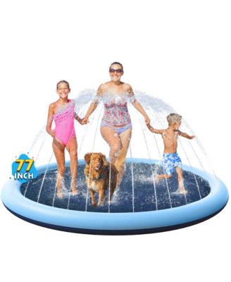 77" Non-slip Splash Sprinkler Pool Pet Play Mat