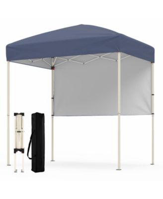 6 x 4 ft Pop Up Canopy Tent with One Half Sidewall and Carrying Bag
