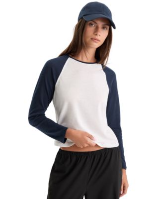 Women's Raglan Long-Sleeve Crewneck T-Shirt