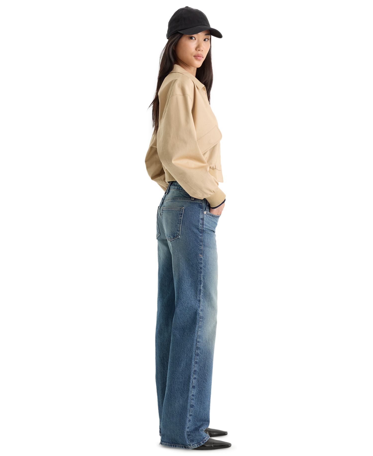 Women's Vintage Low-Rise Bootcut Jeans