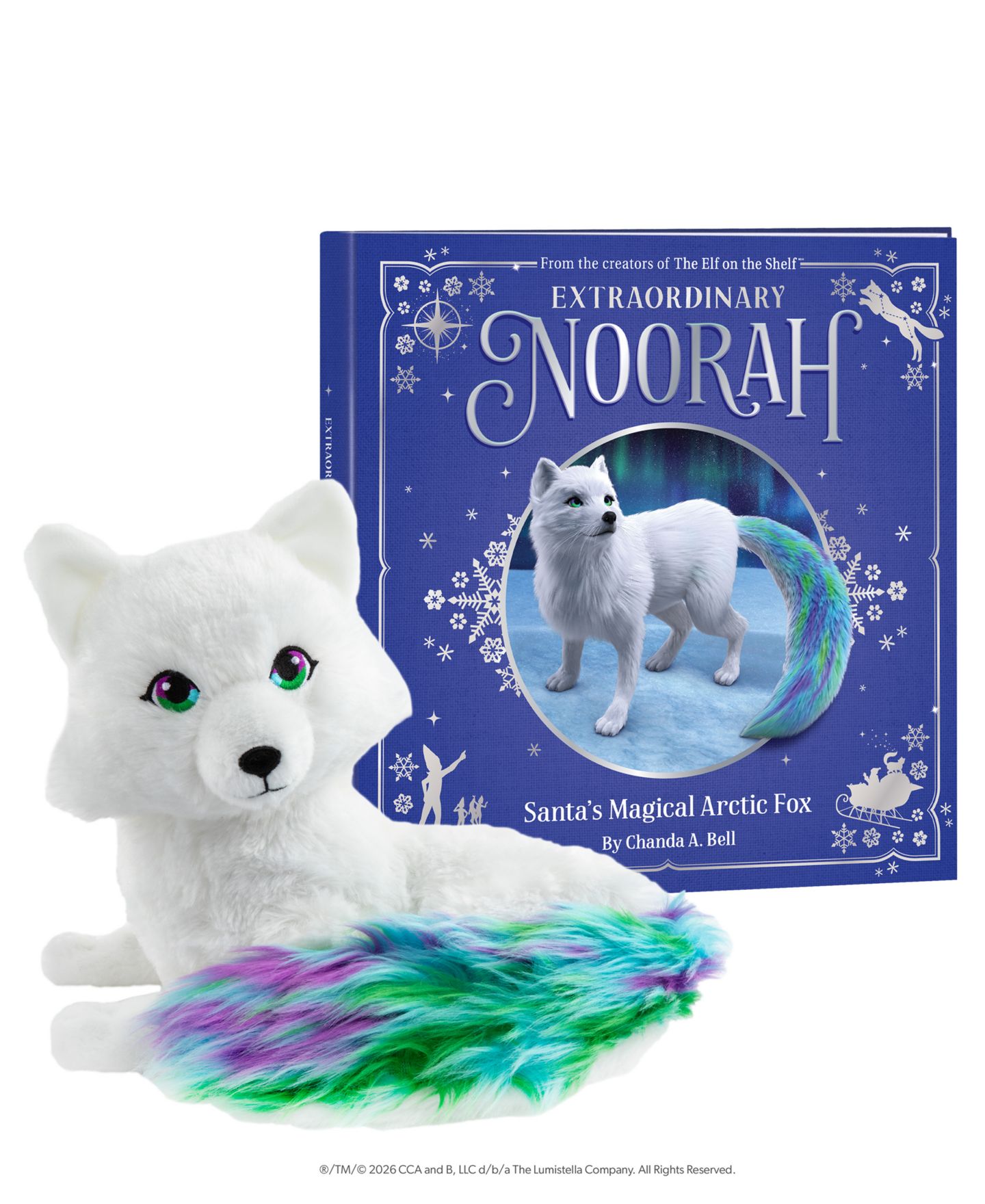 Детские куклы Elf on the Shelf Noorah Magical Arctic Fox 12" Plush and Storybook, 2-Piece Set — фото 4