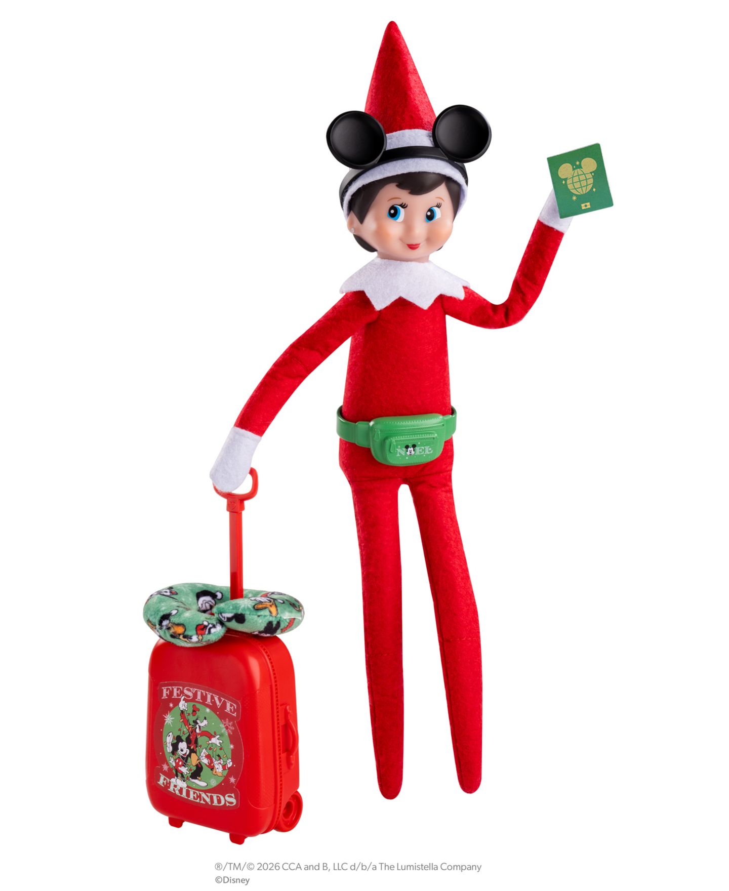 Детские куклы Elf on the Shelf Polar Props Mickey Mouse Travel 5-Piece Accessory Set, Ages 3+ — фото 2