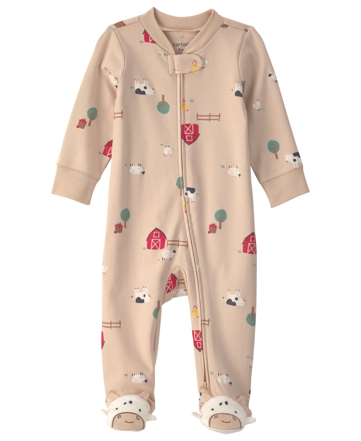 Baby Boys' and Baby Girls' Cotton 2-Way Zip Sleep & Play