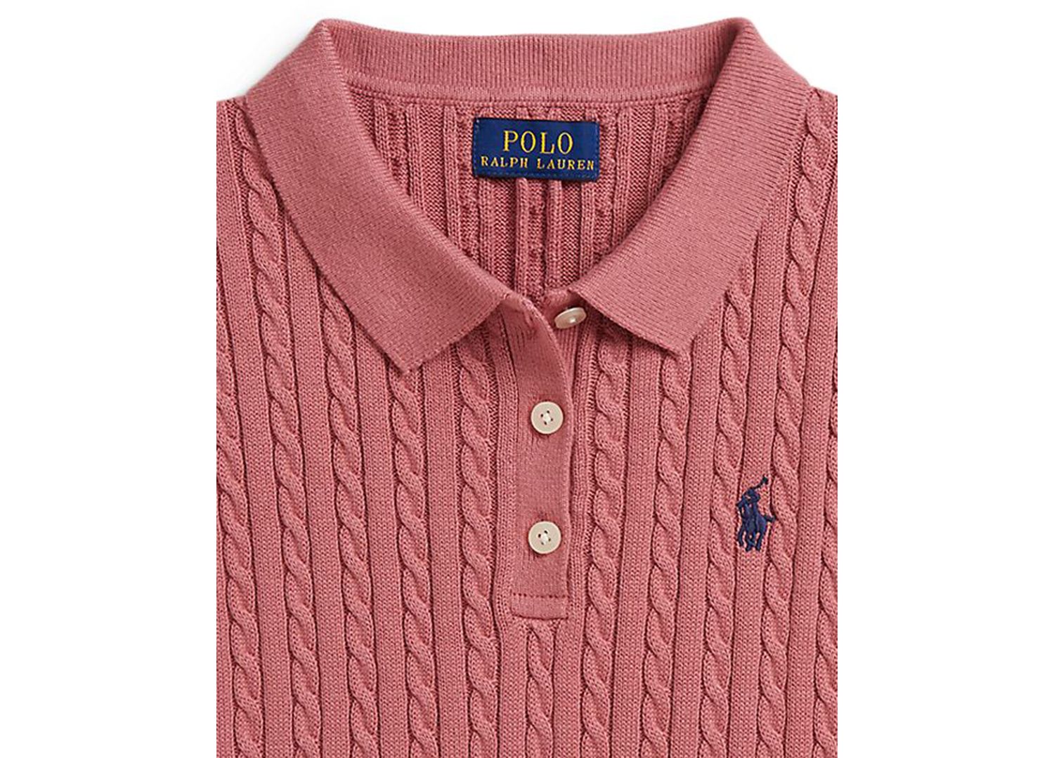 Girls' 7-16 Short-Sleeve Polo Sweater