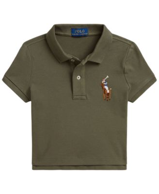 Girls' 2T-6X Boxy Big Pony Short-Sleeve Polo Shirt