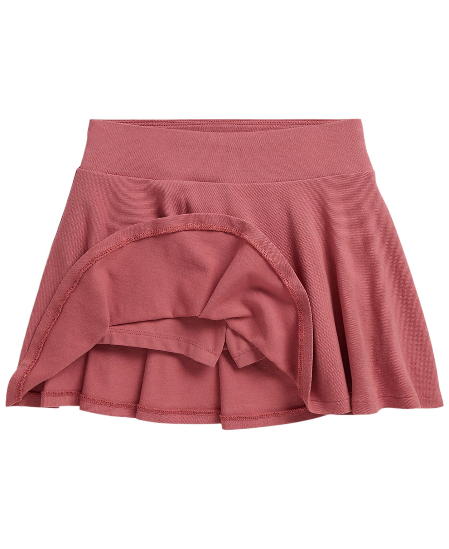 Юбка-шорты Polo Ralph Lauren Stretch Mesh Skort для девочек, цвет: Холщовый розовый — фото 5